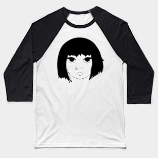 Manga Black Girl Baseball T-Shirt